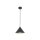 Lampe à suspendre noire ronde Ø 19 cm E27 rétro métal CODY