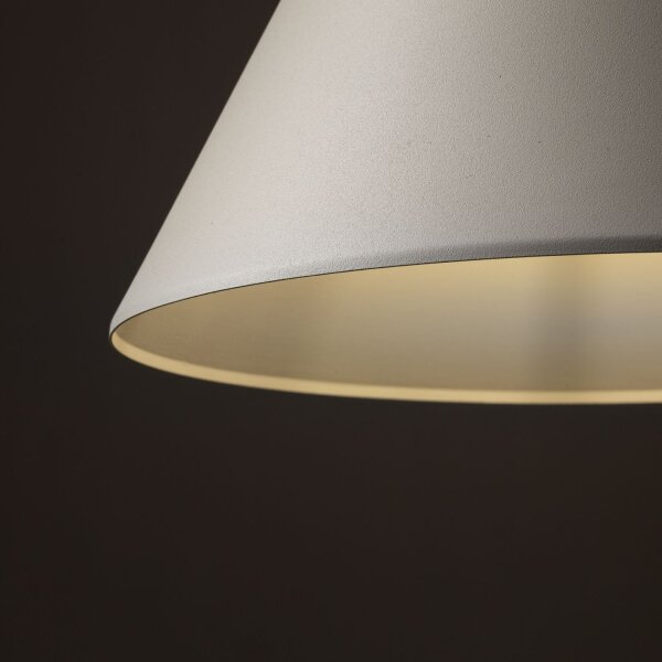 Lampe à suspendre métal beige Ø 32 cm H : max. 165 cm E27