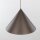 Suspension métal Ø 50 cm rond H : max 170 cm Brun E27