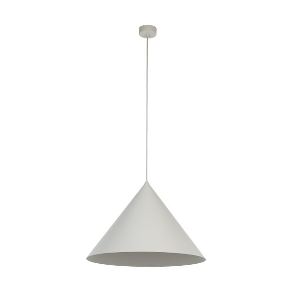 Lampe à suspendre métal beige Ø 50 cm grand H : 1,7 m E27 CODY