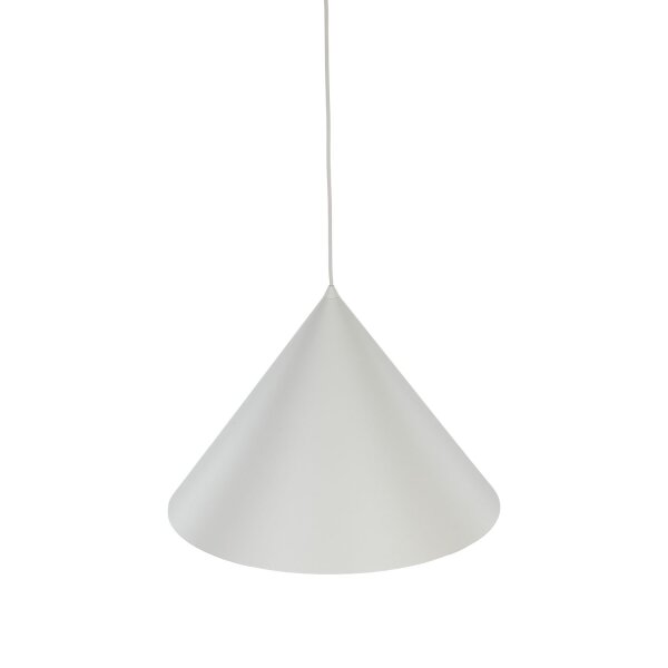 Lampe à suspendre métal beige Ø 50 cm grand H : 1,7 m E27 CODY