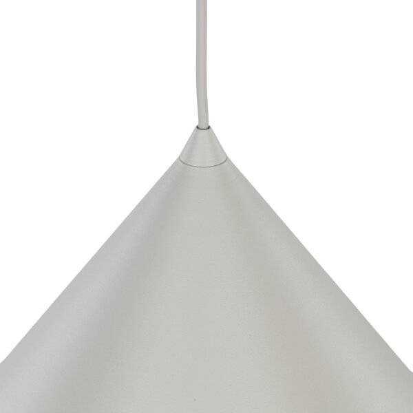 Lampe à suspendre métal beige Ø 50 cm grand H : 1,7 m E27 CODY
