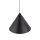 Lampe à suspendre métal noir Ø 50 cm grand E27 abat-jour conique