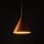 Suspension métal Ø 25 cm H : 160 cm réglable Orange E27