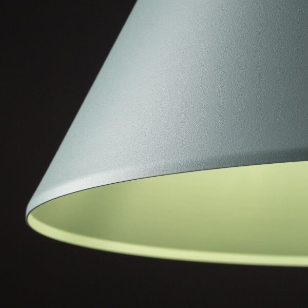 Lampe à suspendre métal Ø 32 cm H : max. 165 cm Menthe E27 Retro