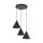 Lampe à suspendre noire ajustable 3 flammes E27 Ø 42 cm CODY