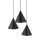 Lampe à suspendre noire ajustable 3 flammes E27 Ø 42 cm CODY