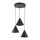 Lampe à suspendre noire ajustable 3 flammes E27 Ø 42 cm CODY