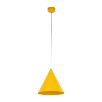 Lampe à suspendre jaune métal E27 Ø...