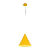 Lampe à suspendre jaune métal E27 Ø...
