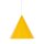 Lampe à suspendre jaune métal E27 Ø 25 cm H : max. 160 cm réglable