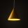 Lampe à suspendre jaune métal E27 Ø 25 cm H : max. 160 cm réglable