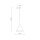 Lampe à suspendre jaune métal E27 Ø 25 cm H : max. 160 cm réglable