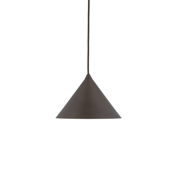 Lampe à suspendre brune Ø 19 cm H : max. 155 cm réglable métal E27