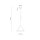 Lampe à suspendre brune Ø 19 cm H : max. 155 cm réglable métal E27