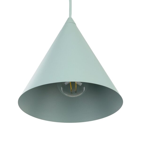 Lampe à suspendre métal Ø 19 cm H : max. 155 cm réglable E27 Menthe