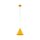 Suspension métal Ø 19 cm ajustable jaune E27