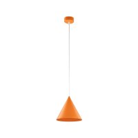 Suspension m&eacute;tal &Oslash; 19 cm ajustable Orange E27