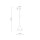 Suspension métal Ø 19 cm ajustable Orange E27