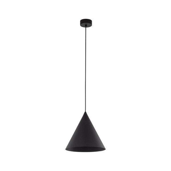 Lampe à suspendre noire métal Ø 25 cm H : max. 160 cm E27