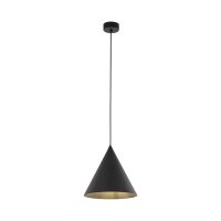 Lampe à suspendre noire métal Ø 25...