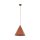 Lampe à suspendre métal Ø 32 cm H : max. 165 cm Rouge rétro E27