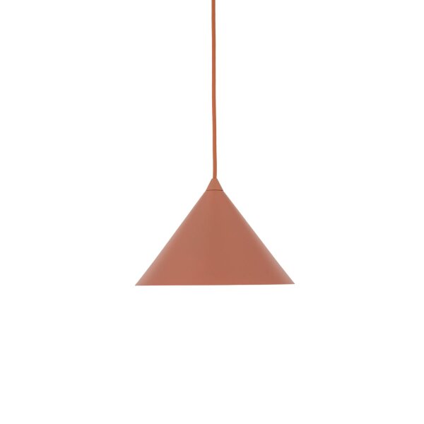Suspension métal Ø 19 cm H : max. 155 cm Rouge E27 Retro
