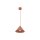 Suspension métal Ø 19 cm H : max. 155 cm Rouge E27 Retro