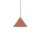 Suspension métal Ø 19 cm H : max. 155 cm Rouge E27 Retro