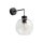Applique Boule Abat-jour Verre E27 H : 28 cm L : 18 cm KALETE