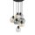 Lampe à suspendre verre fumé H : max. 140 cm réglable 7x E27