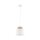 Suspension Tissu Jute E27 Ø 20 cm H : max. 160 cm Blanc Naturel