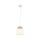 Suspension Tissu Jute E27 Ø 20 cm H : max. 160 cm Blanc Naturel
