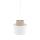 Suspension Tissu Jute E27 Ø 20 cm H : max. 160 cm Blanc Naturel