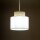 Suspension Tissu Jute E27 Ø 20 cm H : max. 160 cm Blanc Naturel