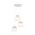 Suspension réglable tissu jute H : max. 1,1 m 3x E27