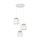 Suspension réglable tissu jute H : max. 1,1 m 3x E27