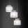 Suspension réglable tissu jute H : max. 1,1 m 3x E27