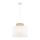 Suspension Tissu Jute E27 Ø 38 cm H : max. 1,7 m Blanc Naturel