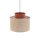 Lampe à suspendre ronde Ø 38 cm H : max. 170 cm E27 Jute Tissu