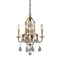 Lustre CANDELA 14 bronze antique raccourcissable...