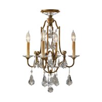 Lustre CANDELA 14 bronze antique raccourcissable...