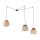 Lampe à suspendre réglable L : max. 4 m flexible jute tissu 3x E27