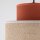Suspension Jute Tissu Métal Ø 20 cm étroit Coloré E27