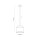 Suspension Jute Tissu Métal Ø 20 cm étroit Coloré E27
