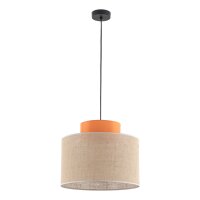 Suspension ronde E27 Ø 38 cm H : max. 170 cm Jute...