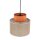 Lampe à suspendre ronde Ø 20 cm H : max. 160 cm Rétro Jute Tissu E27