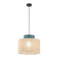 Lampe à suspendre réglable jute tissu E27...