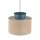 Lampe à suspendre réglable jute tissu E27 ronde Ø 38 cm BRADY