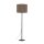 Lampadaire Moderne 165 cm Métal Jute E27 Noir Marron